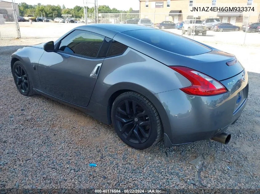 2016 Nissan 370Z VIN: JN1AZ4EH6GM933374 Lot: 40176584