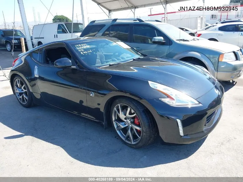 2016 Nissan 370Z Sport VIN: JN1AZ4EH8GM930945 Lot: 40268189