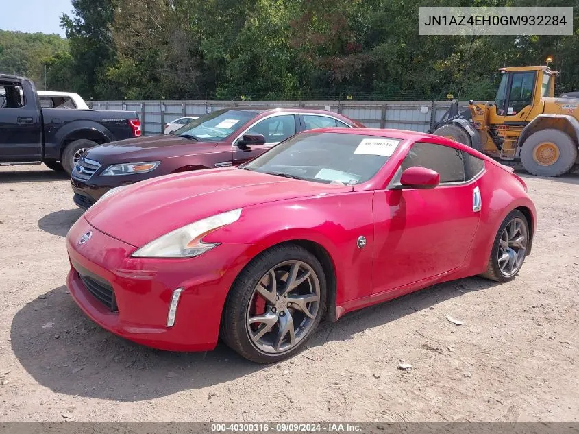 2016 Nissan 370Z Sport VIN: JN1AZ4EH0GM932284 Lot: 40300316