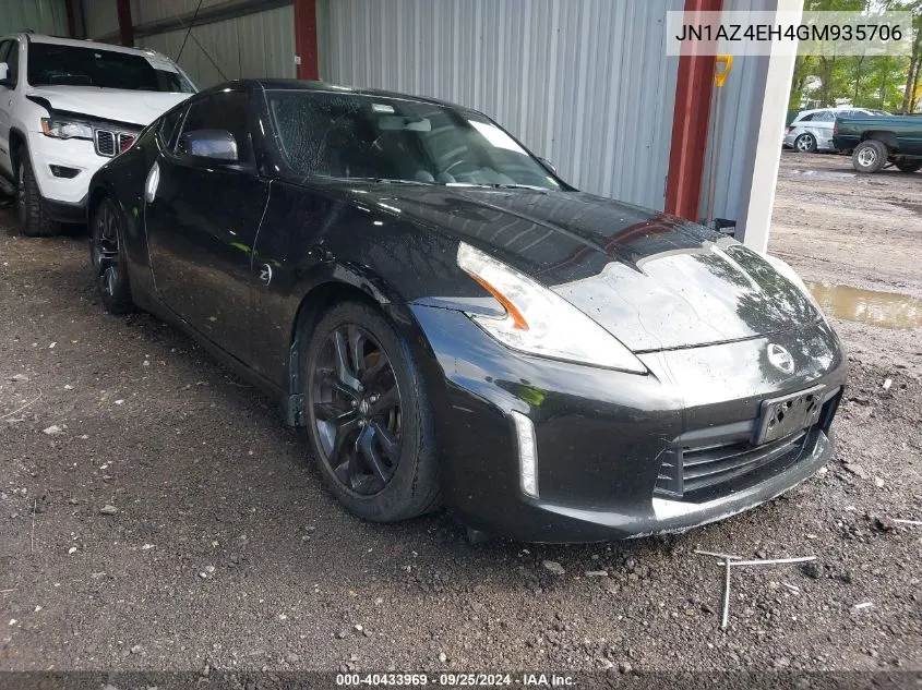 2016 Nissan 370Z VIN: JN1AZ4EH4GM935706 Lot: 40433969