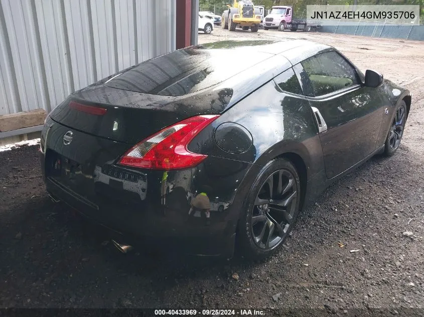 2016 Nissan 370Z VIN: JN1AZ4EH4GM935706 Lot: 40433969