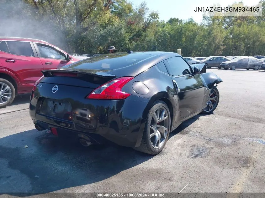 2016 Nissan 370Z Nismo/Nismo Tech/Sport/Sport Tech/Touring VIN: JN1AZ4EH3GM934465 Lot: 40525135