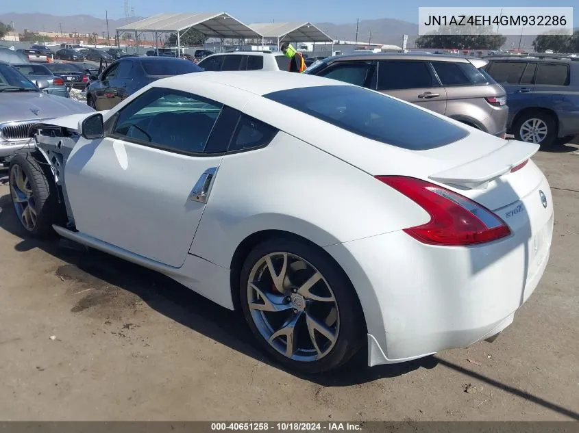 2016 Nissan 370Z Sport VIN: JN1AZ4EH4GM932286 Lot: 40651258