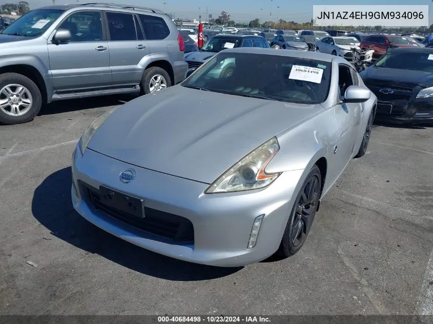 2016 Nissan 370Z VIN: JN1AZ4EH9GM934096 Lot: 40684498