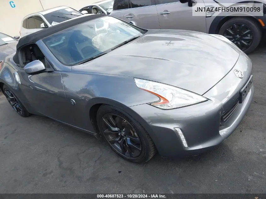 2016 Nissan 370Z Touring/Touring Sport VIN: JN1AZ4FH5GM910098 Lot: 40687523