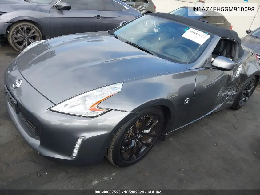 2016 Nissan 370Z Touring/Touring Sport VIN: JN1AZ4FH5GM910098 Lot: 40687523