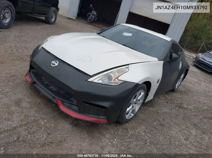 2016 Nissan 370Z Nismo/Nismo Tech/Sport/Sport Tech/Touring VIN: JN1AZ4EH1GM935792 Lot: 40763730