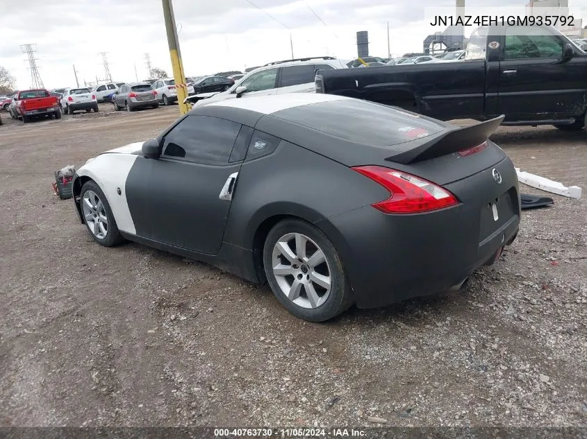 2016 Nissan 370Z Nismo/Nismo Tech/Sport/Sport Tech/Touring VIN: JN1AZ4EH1GM935792 Lot: 40763730