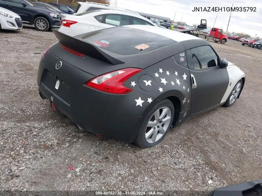 2016 Nissan 370Z Nismo/Nismo Tech/Sport/Sport Tech/Touring VIN: JN1AZ4EH1GM935792 Lot: 40763730