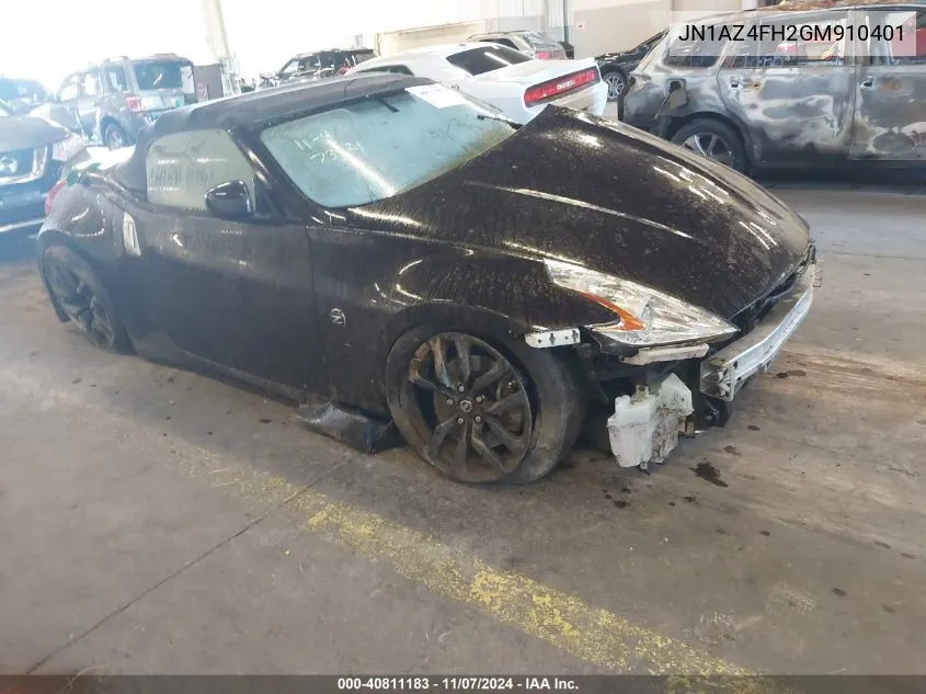 2016 Nissan 370Z Touring VIN: JN1AZ4FH2GM910401 Lot: 40811183