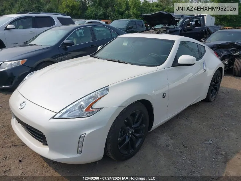 2017 Nissan 370Z VIN: JN1AZ4EHXHM952026 Lot: 12049260