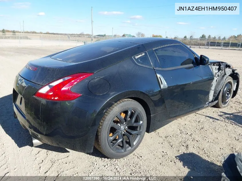 2017 Nissan 370Z VIN: JN1AZ4EH1HM950407 Lot: 12057390