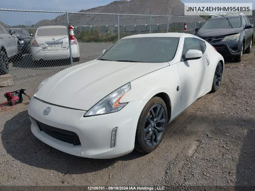 2017 Nissan 370Z Tour/Spt/Tech/Nismo/Tech VIN: JN1AZ4EH9HM954835 Lot: 12100701