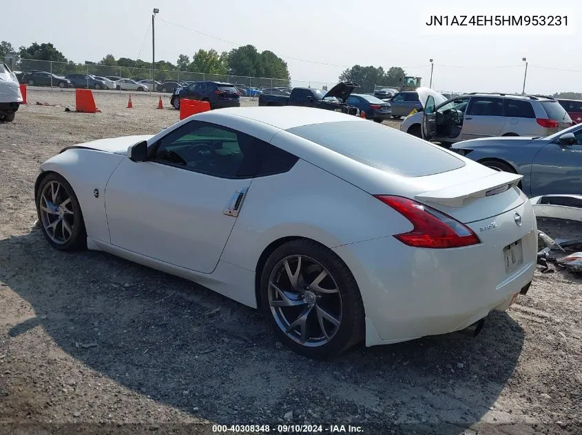 2017 Nissan 370Z Tour/Spt/Tech/Nismo/Tech VIN: JN1AZ4EH5HM953231 Lot: 40308348