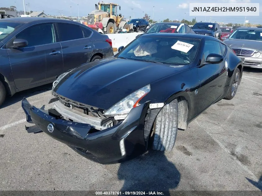 2017 Nissan 370Z Sport VIN: JN1AZ4EH2HM951940 Lot: 40378761