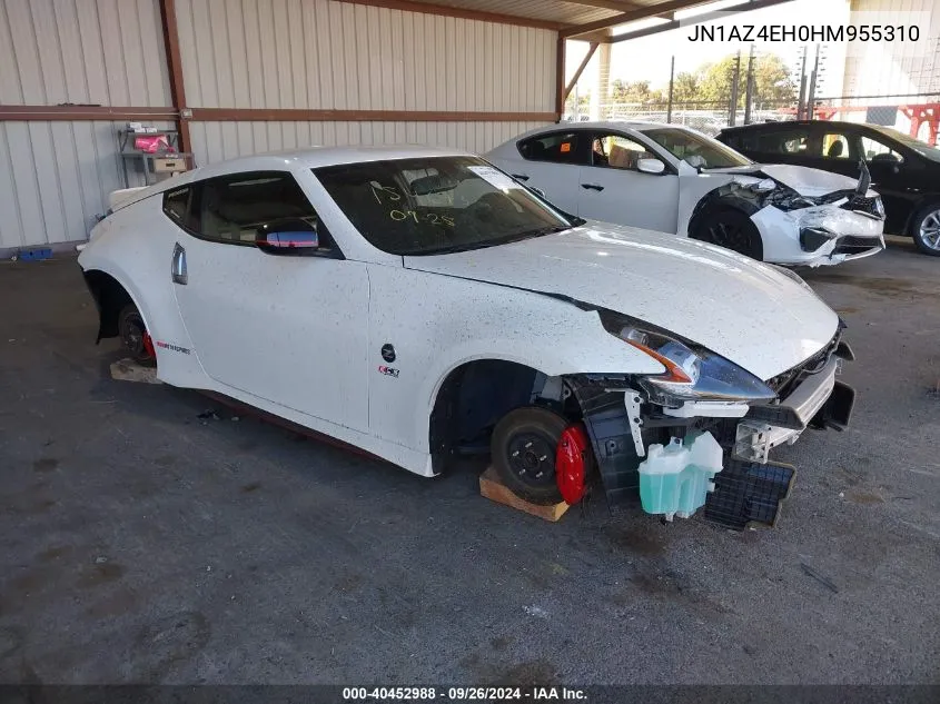 2017 Nissan 370Z Nismo Tech VIN: JN1AZ4EH0HM955310 Lot: 40452988