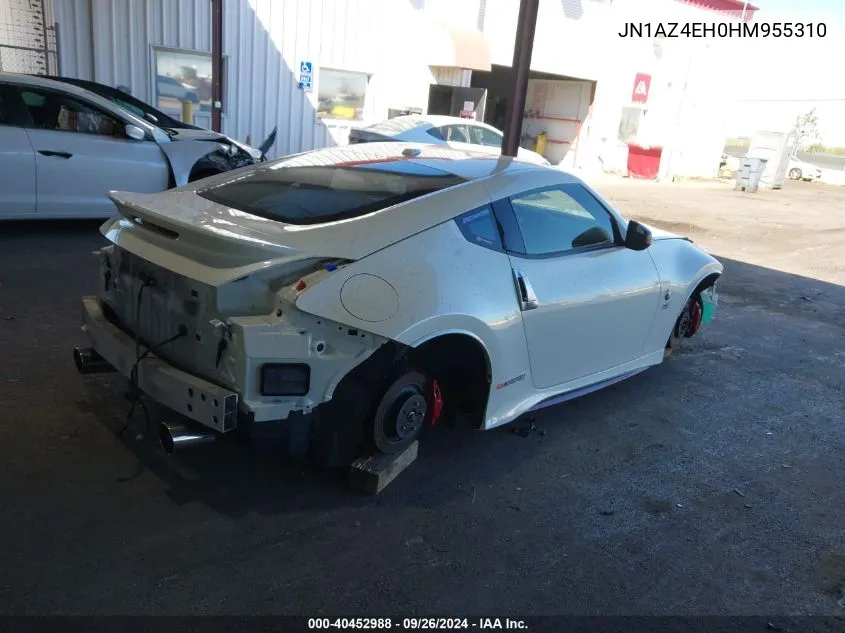 JN1AZ4EH0HM955310 2017 Nissan 370Z Nismo Tech