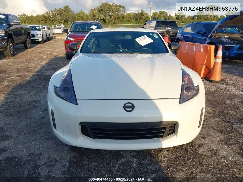 2017 Nissan 370Z VIN: JN1AZ4EH3HM953776 Lot: 40474453