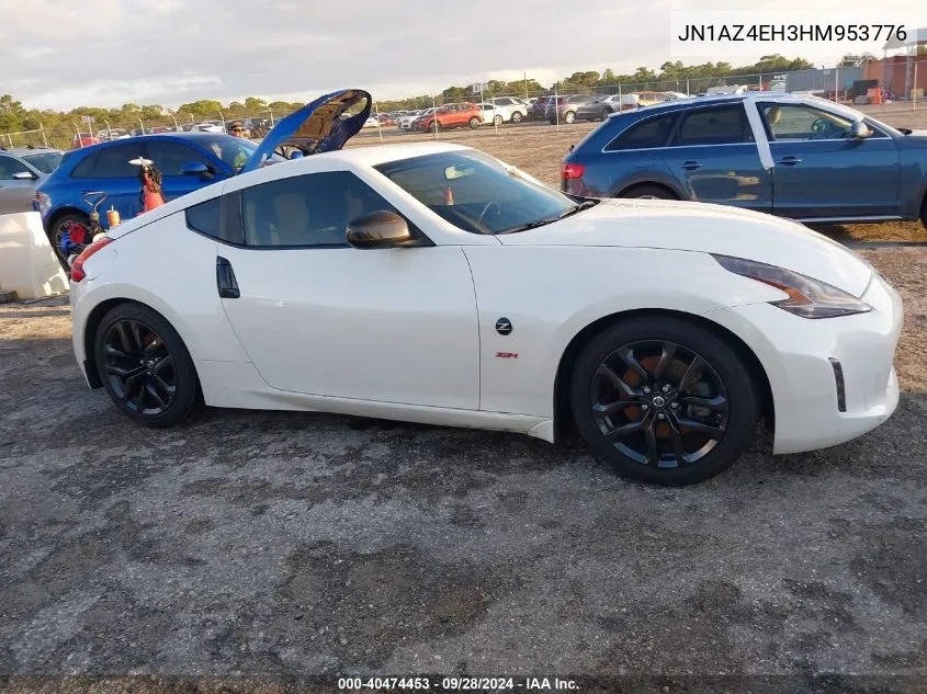 2017 Nissan 370Z VIN: JN1AZ4EH3HM953776 Lot: 40474453