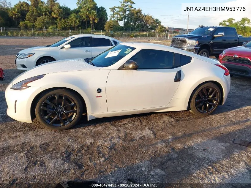 2017 Nissan 370Z VIN: JN1AZ4EH3HM953776 Lot: 40474453