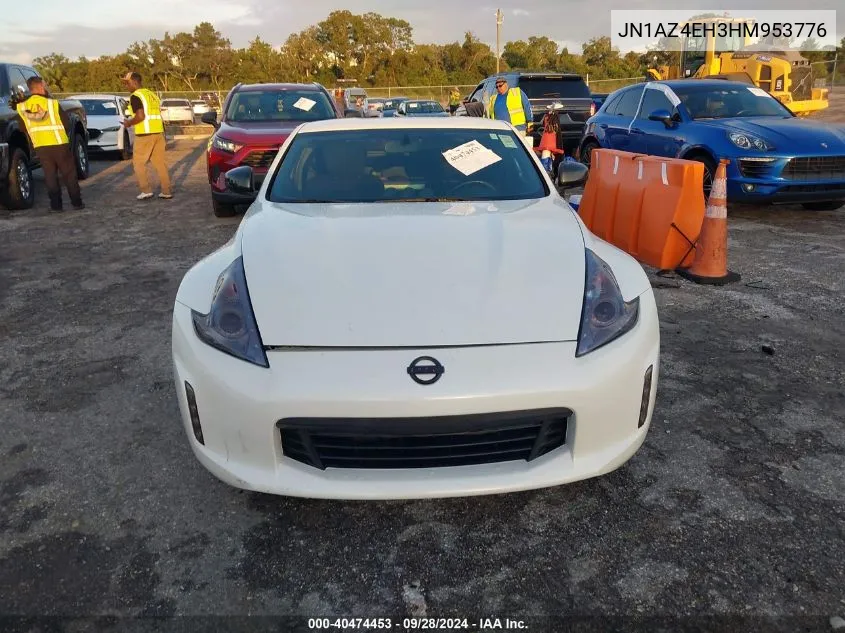 2017 Nissan 370Z VIN: JN1AZ4EH3HM953776 Lot: 40474453