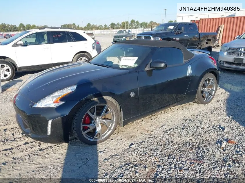 2017 Nissan 370Z Touring/Touring Sport VIN: JN1AZ4FH2HM940385 Lot: 40683528