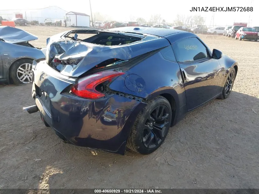 2018 Nissan 370Z Touring/Sport/Nismo VIN: JN1AZ4EHXJM572688 Lot: 40650929