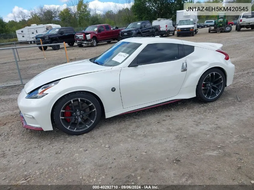 2019 Nissan 370Z Nismo VIN: JN1AZ4EH5KM420545 Lot: 40292710