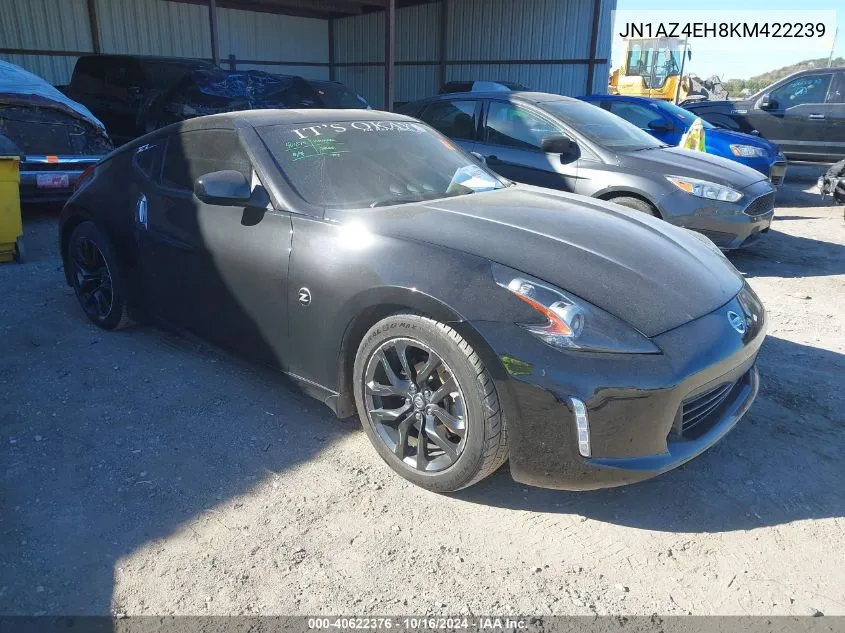 2019 Nissan 370Z VIN: JN1AZ4EH8KM422239 Lot: 40622376