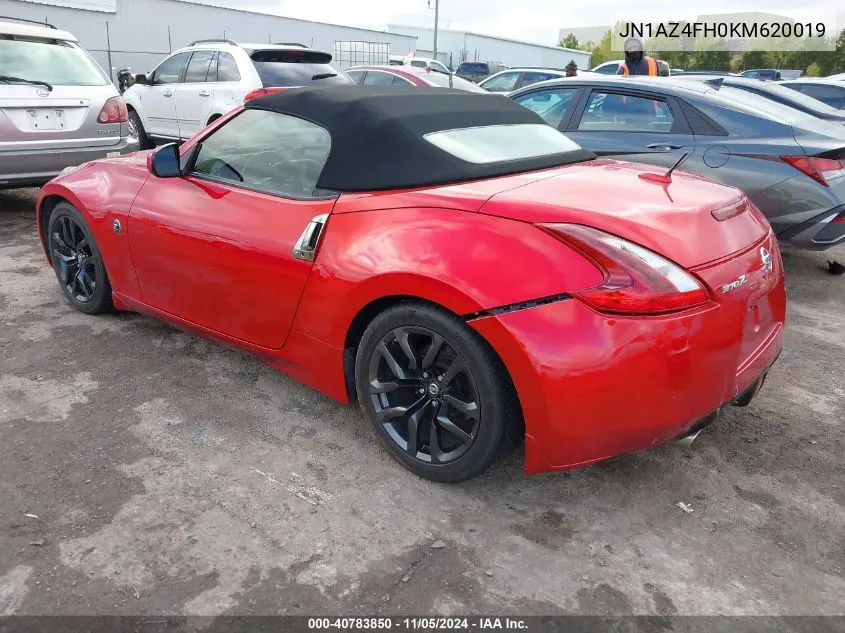 2019 Nissan 370Z Touring VIN: JN1AZ4FH0KM620019 Lot: 40783850