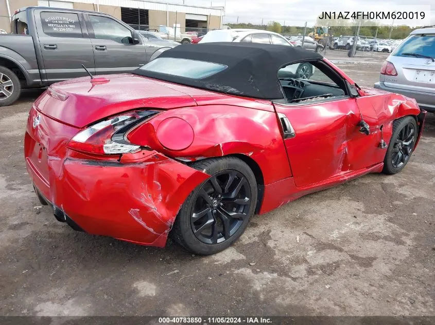 2019 Nissan 370Z Touring VIN: JN1AZ4FH0KM620019 Lot: 40783850