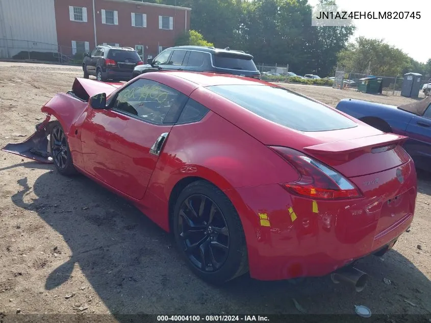 2020 Nissan 370Z 7-Speed Automatic/Base 6-Speed Manual/Nismo 6-Speed Manual/Nismo 7-Speed Automatic VIN: JN1AZ4EH6LM820745 Lot: 40004100