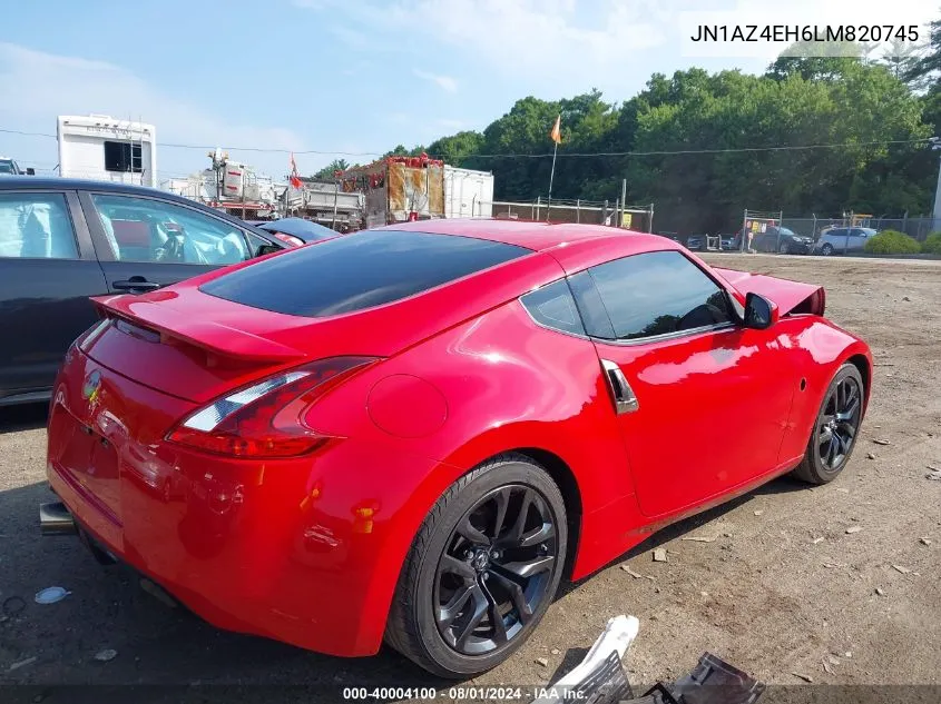 2020 Nissan 370Z 7-Speed Automatic/Base 6-Speed Manual/Nismo 6-Speed Manual/Nismo 7-Speed Automatic VIN: JN1AZ4EH6LM820745 Lot: 40004100