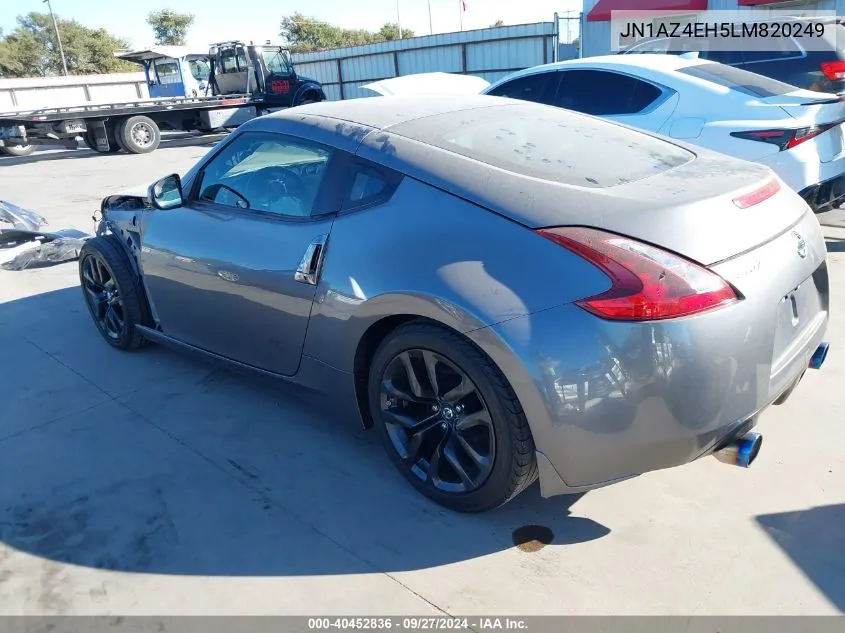 2020 Nissan 370Z 7-Speed Automatic/Base 6-Speed Manual/Nismo 6-Speed Manual/Nismo 7-Speed Automatic VIN: JN1AZ4EH5LM820249 Lot: 40452836