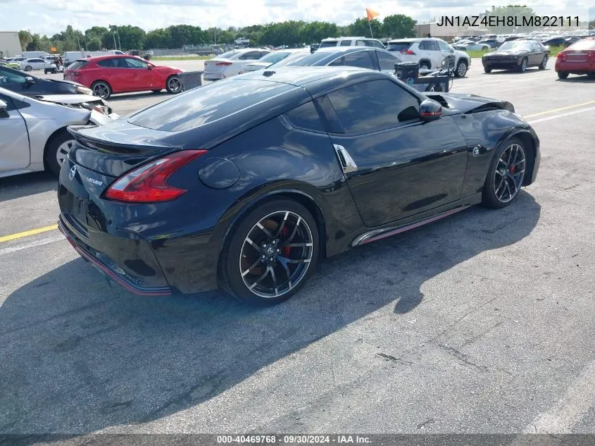 2020 Nissan 370Z Nismo 6-Speed Manual VIN: JN1AZ4EH8LM822111 Lot: 40469768