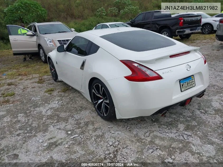 2020 Nissan 370Z Sport/Sport Touring/Nismo VIN: JN1AZ4EH3LM821982 Lot: 40530774