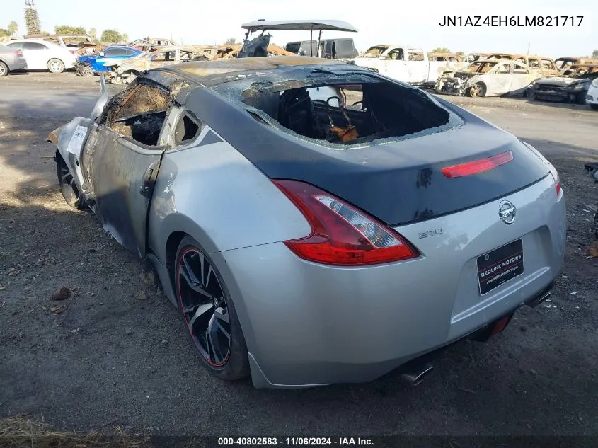 2020 Nissan 370Z Sport 7-Speed Automatic VIN: JN1AZ4EH6LM821717 Lot: 40802583