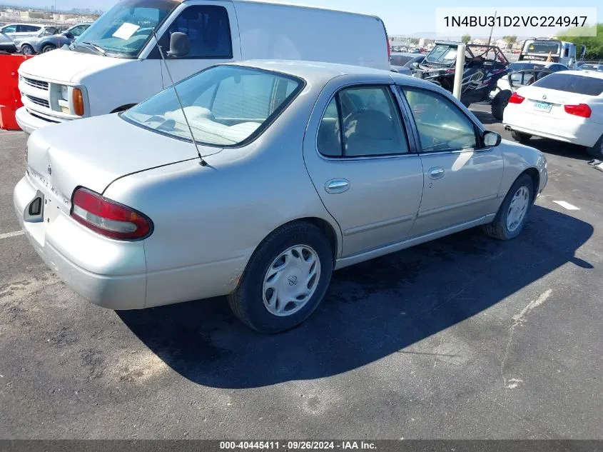 1997 Nissan Altima Gle/Gxe/Se/Xe VIN: 1N4BU31D2VC224947 Lot: 40445411