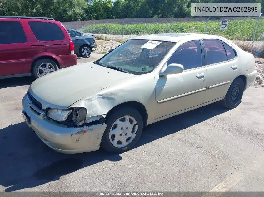 1998 Nissan Altima Gle/Gxe/Se/Xe VIN: 1N4DL01D2WC262898 Lot: 39756068