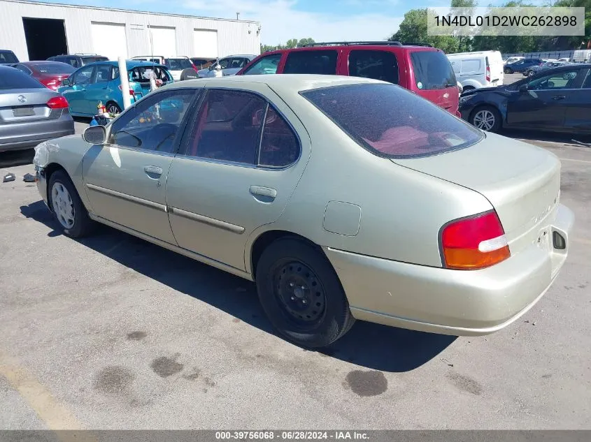 1998 Nissan Altima Gle/Gxe/Se/Xe VIN: 1N4DL01D2WC262898 Lot: 39756068