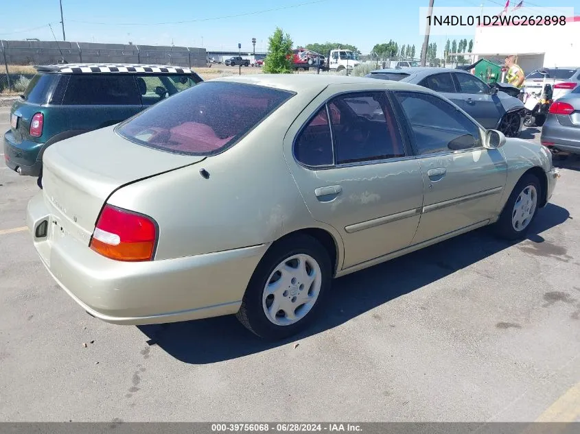 1998 Nissan Altima Gle/Gxe/Se/Xe VIN: 1N4DL01D2WC262898 Lot: 39756068