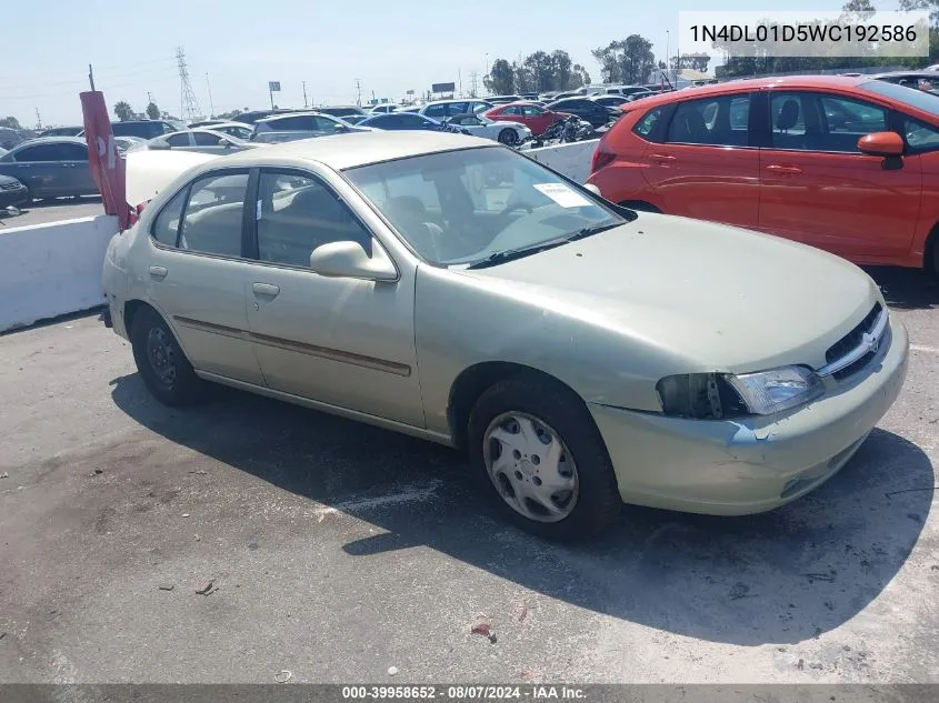 1N4DL01D5WC192586 1998 Nissan Altima Gle/Gxe/Se/Xe