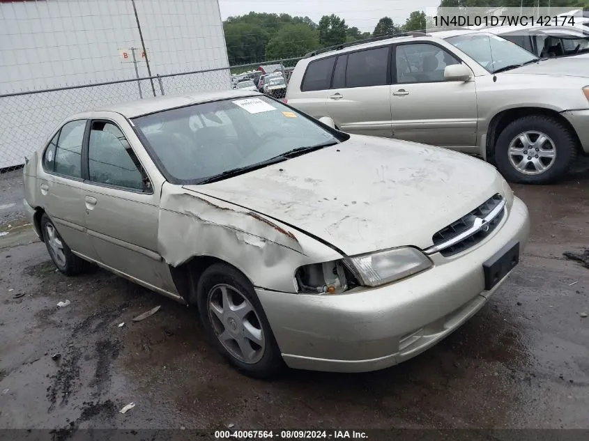 1998 Nissan Altima Gle/Gxe/Se/Xe VIN: 1N4DL01D7WC142174 Lot: 40067564