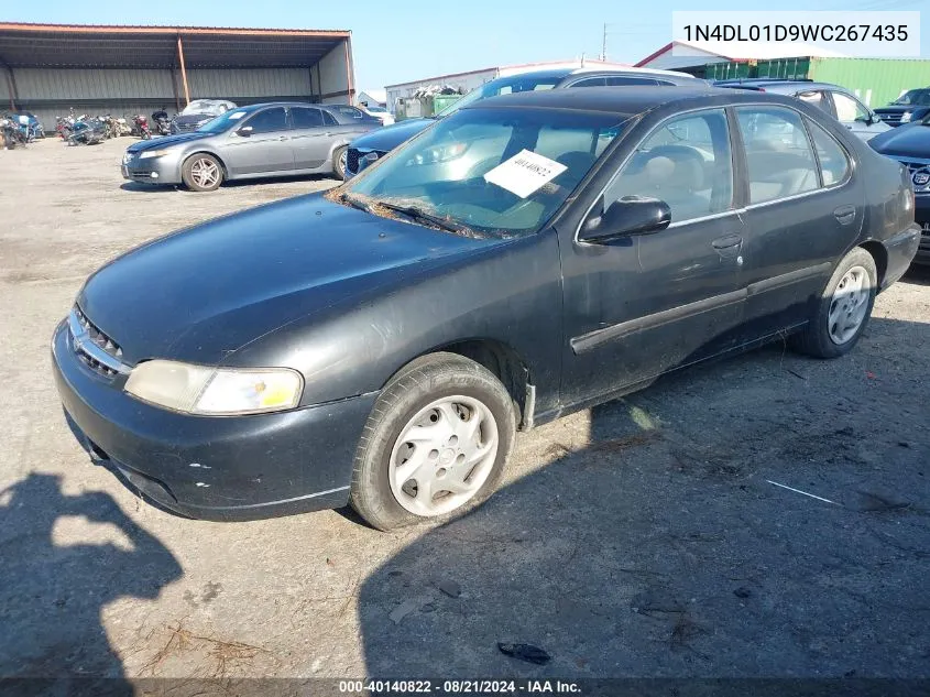 1998 Nissan Altima Gle/Gxe/Se/Xe VIN: 1N4DL01D9WC267435 Lot: 40140822