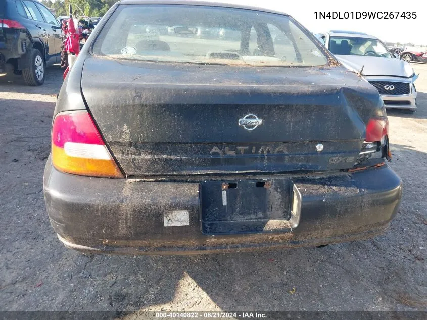 1998 Nissan Altima Gle/Gxe/Se/Xe VIN: 1N4DL01D9WC267435 Lot: 40140822