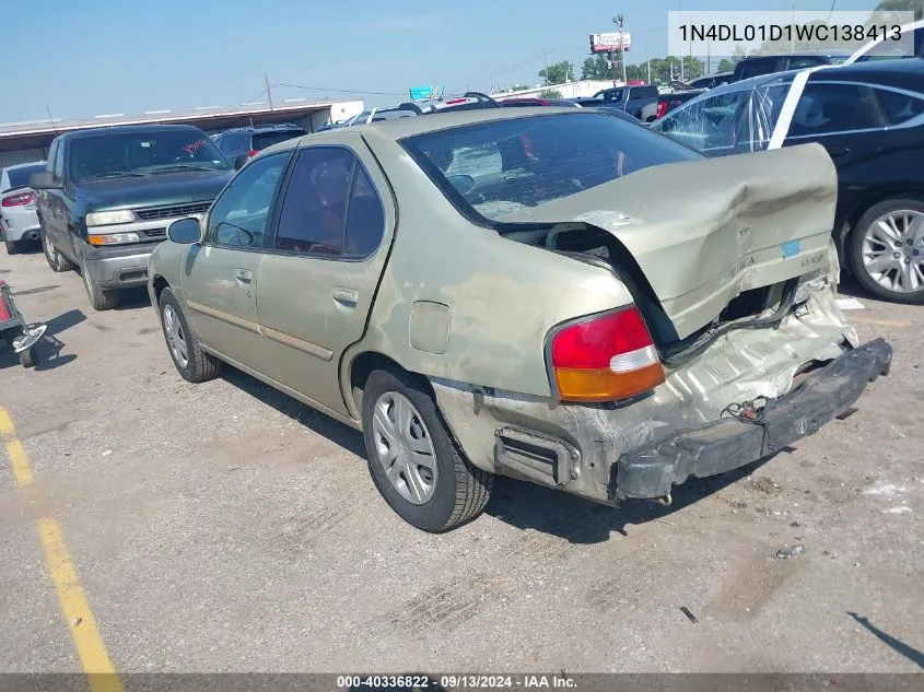 1998 Nissan Altima Xe/Gxe/Se/Gle VIN: 1N4DL01D1WC138413 Lot: 40336822