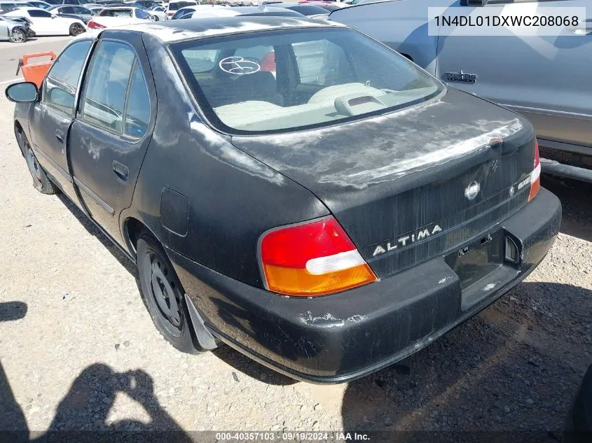 1998 Nissan Altima Gle/Gxe/Se/Xe VIN: 1N4DL01DXWC208068 Lot: 40357103