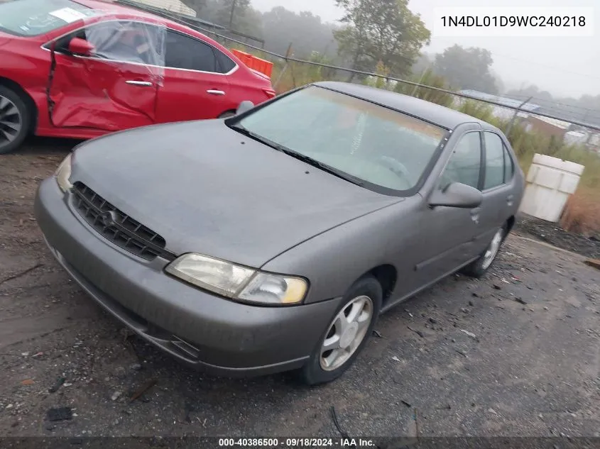 1998 Nissan Altima Gle/Gxe/Se/Xe VIN: 1N4DL01D9WC240218 Lot: 40386500