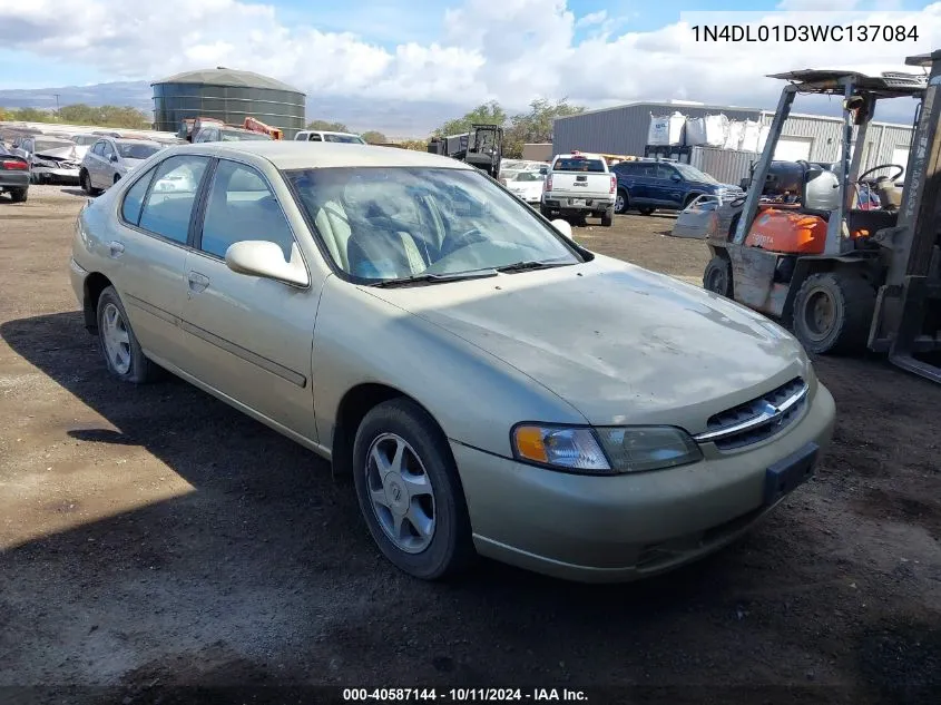 1998 Nissan Altima Gle/Gxe/Se/Xe VIN: 1N4DL01D3WC137084 Lot: 40587144