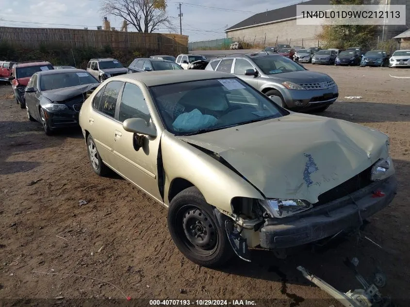 1998 Nissan Altima Gle/Gxe/Se/Xe VIN: 1N4DL01D9WC212113 Lot: 40707193